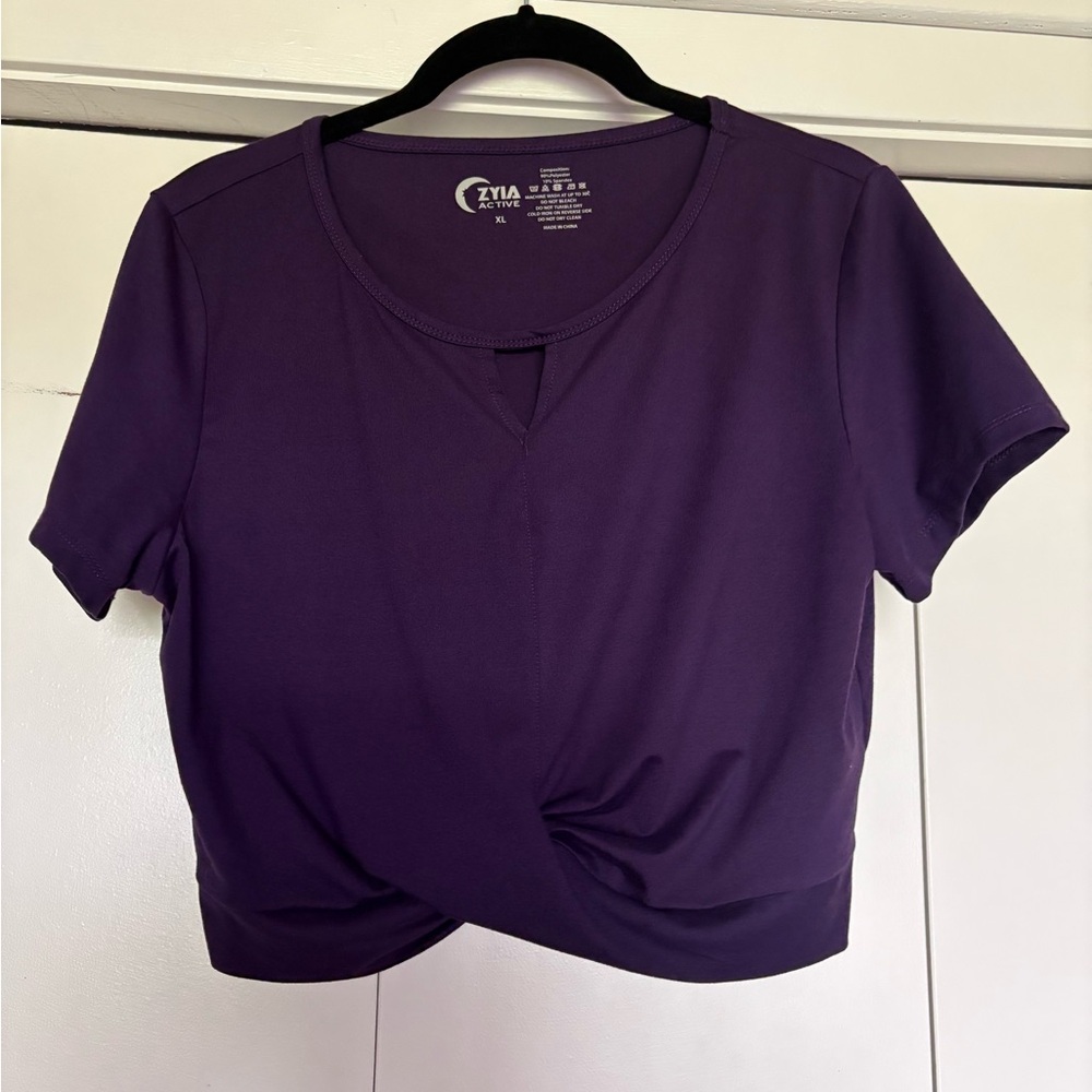 Zyia Twisted Front Crop Top